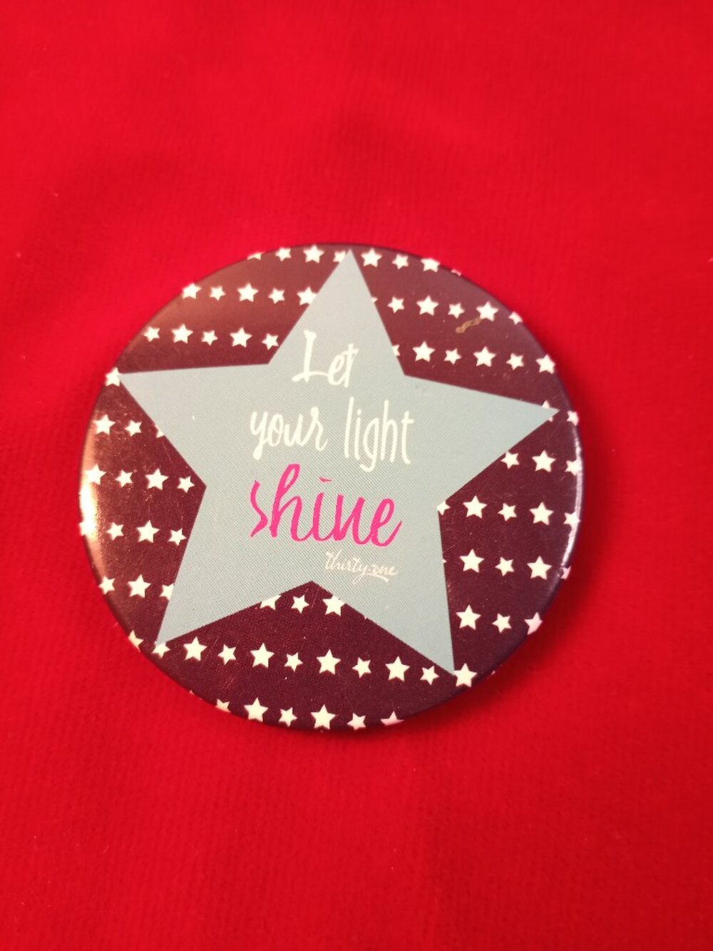 Let Your Light Shine button pin